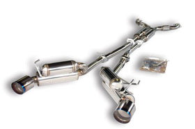 HKS 03-06 350z Dual Hi-Power Ti Tip Catback Exhaust (SUS304 NO COATING) - 0