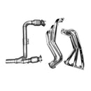BBK 07-11 Jeep 3.8 V6 Long Tube Exhaust Headers And Y Pipe And Converters - 1-5/8 Silver Ceramic-5