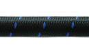 Vibrant -8 AN Two-Tone Black/Blue Nylon Braided Flex Hose (5 foot roll)-2