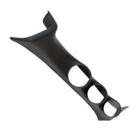 Autometer 08-10 Ford Super Duty 52mm Black Triple Pilillar - 0