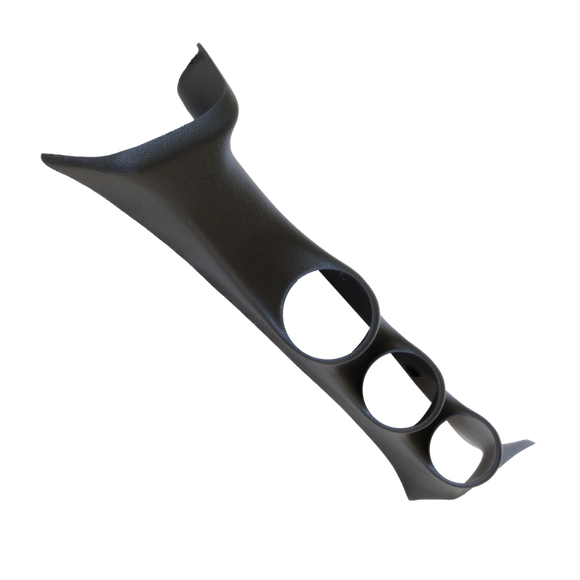 Autometer 08-10 Ford Super Duty 52mm Black Triple Pillar