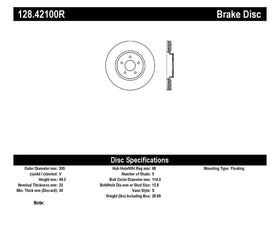 StopTech Nissan 370z / Infiniti G37 SportStop Drilled Front Right Rotor - 0