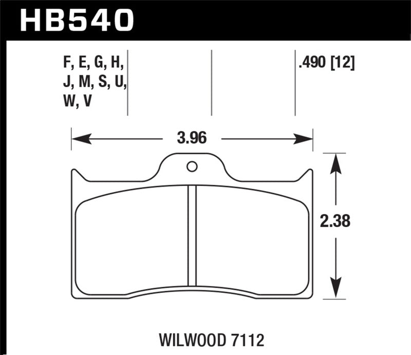 Hawk Wilwood HPS 5.0 Brake Pads - 0