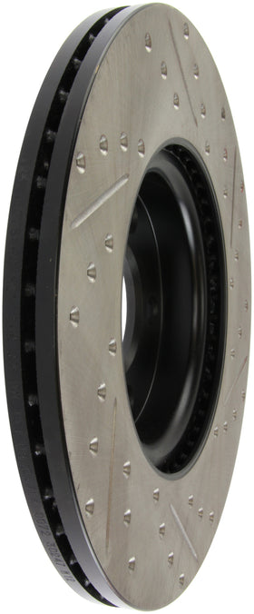 StopTech 07-09 Mazda 3 Right Front Slotted & Drilled Rotors - 0