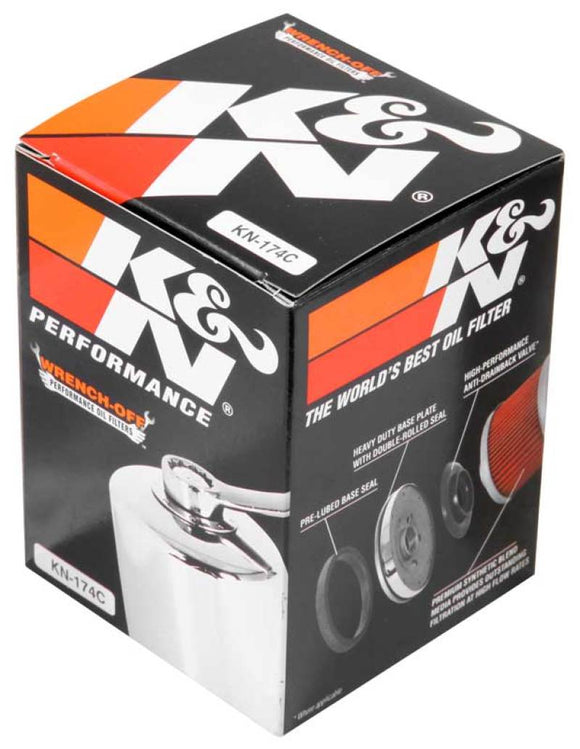 K&N Oil Filter 02-10 Harley-Davidson VRSC 3in OD x 3.844in Height