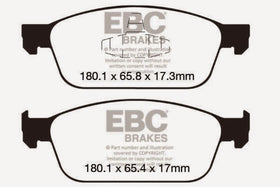 EBC 12-18 Ford Focus ST Bluestuff Front Brake Pads - 0