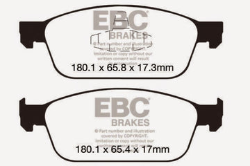 EBC 12-18 Ford Focus ST Bluestuff Front Brake Pads - 0