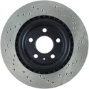 StopTech 12 Audi S4 Rear Right Drilled Rotor-2