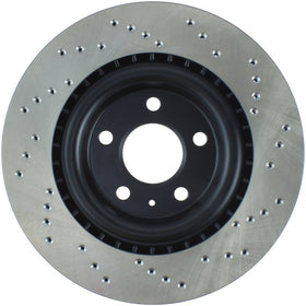 StopTech 12 Audi S4 Rear Right Drilled Rotor - 0