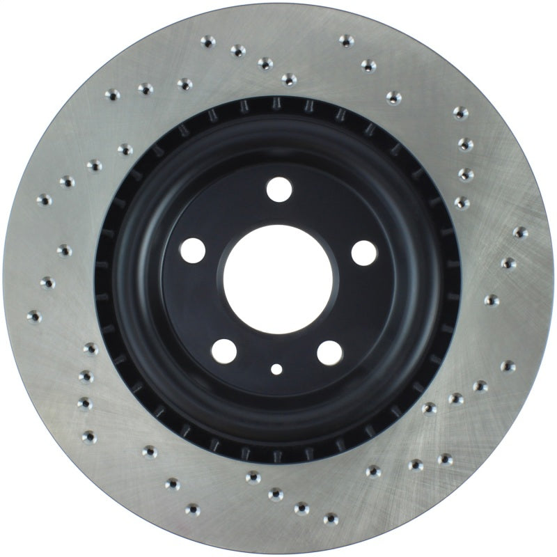 StopTech 12 Audi S4 Rear Right Drilled Rotor - 0
