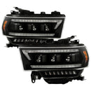 Spyder 19-22 Dodge Ram 2500/3500 (Halogen Model Only) Proj. Headlights (PRO-YD-DR19HDHALAP-SEQ-BK)-1