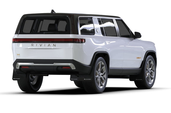 Rally Armor 22-26 Rivian R1S Black UR Mud Flap w/White Logo