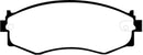EBC 91-97 Infiniti G20 2.0 Redstuff Front Brake Pads-2