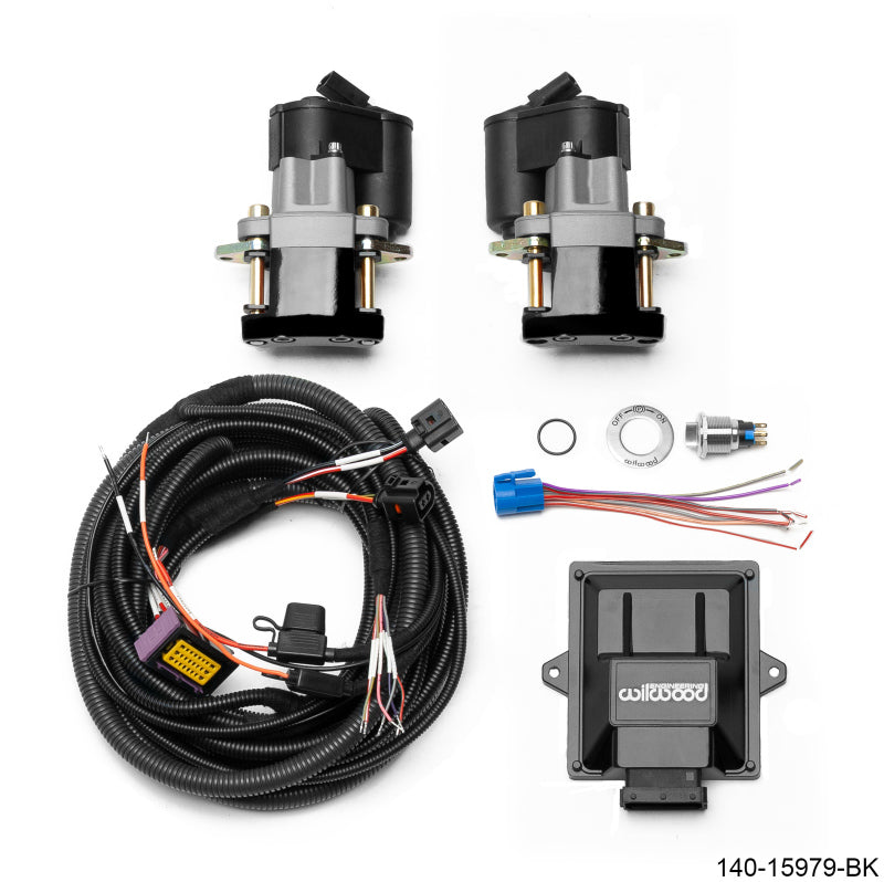 Wilwood Electronic Parking Brake Rear Retrofit Kit - 0.810in Rotor Black - 0