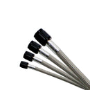 Nitrous Express 6AN 12in Stainless Steel Braided Hose - Black-2