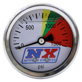 Nitrous Express Nitrous Pressure Gauge Only (0-1500 PSI) - 0