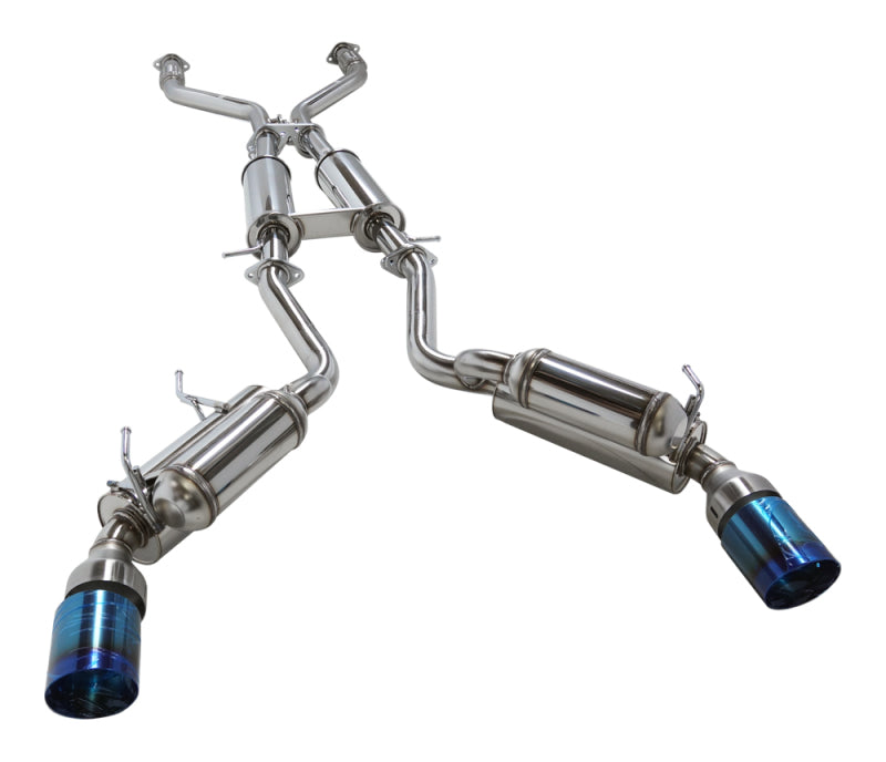 HKS 09+ 370z Dual Hi-Power Titanium Tip Catback Exhaust (requires removal of emissions canister shie - 0