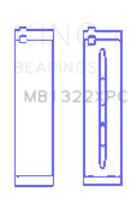 King VW V8/V10 R8/RS6/Huracan (Size 0.25) pMaxKote Coated Main Bearing Set - Size +0.25mm - 0