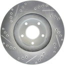 StopTech Select Sport Select Sport Nissan Slotted and Drilled Left Front Rotor-2