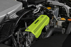 PERRIN 22-26 Subaru WRX Pulley Cover - Neon Yellow (SHORT - For Use w/PERRIN AOS) - 0