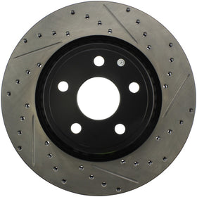 StopTech 11-12 Dodge Durango Sport Drilled & Slotted Front Driver-Side Brake Rotor - 0