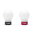 Cobb Subaru 6-Speed Weighted COBB Shift Knob - White (Incl. Both Red + Blk Collars)-4