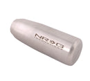 NRG Universal Short Shifter Knob - 3.5in. Length / Heavy Weight .85Lbs. - Silver-3