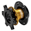 Sparco 6-Bolt Steering Wheel Quick Release - Gold-1