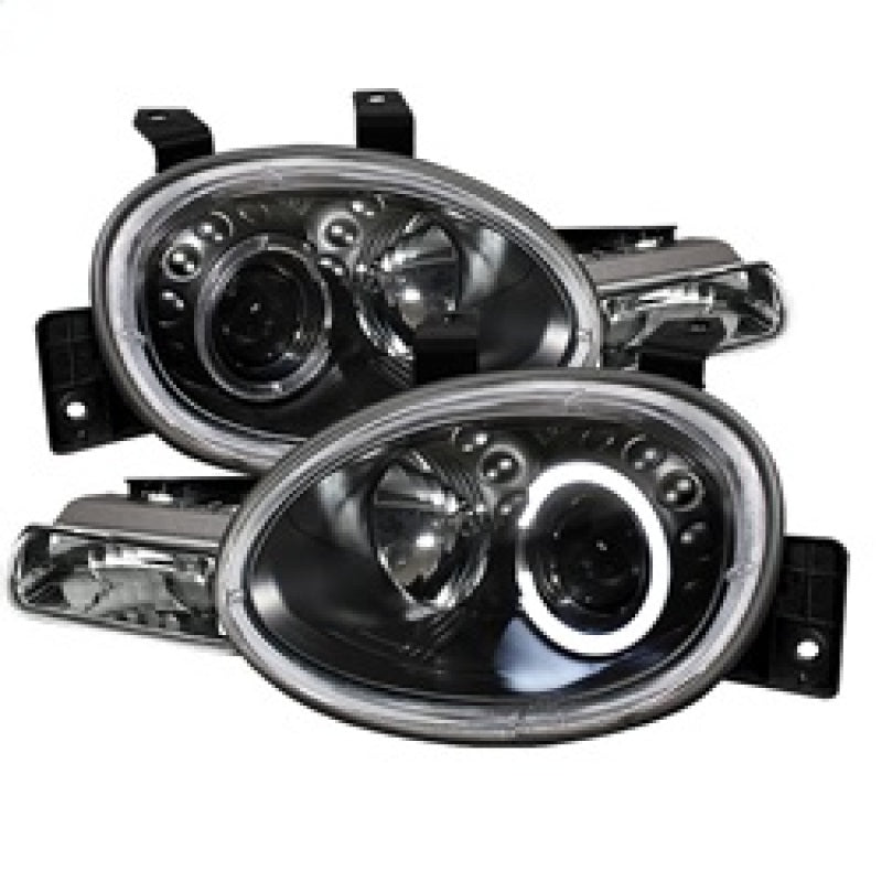 Spyder Dodge Neon 95-99/Plymouth Neon 95-99 Projector Headlights LED Halo Blk PRO-YD-DN95-HL-BK - 0