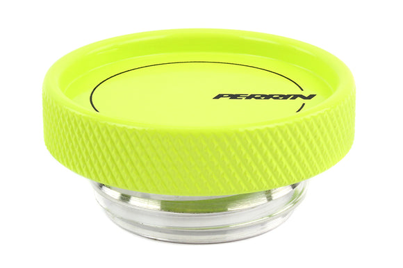 PERRIN 02-25 Subaru Impreza/WRX/STI & 13-26 Crosstrek/BRZ/FR-S/GR86/GR86 Oil Fill Cap - Neon Yellow