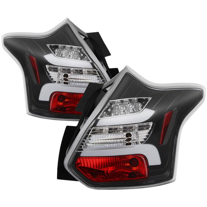 Spyder 12-14 Ford Focus 5DR LED Tail Lights - Black (ALT-YD-FF12-LED-BK) - 0