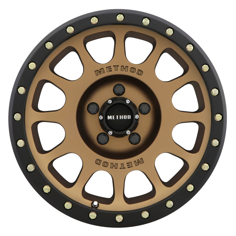 Method MR305 NV 17x8.5 0mm Offset 5x5 94mm CB Method Bronze/Black Street Loc Wheel - 0