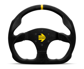 Momo MOD30 Steering Wheel 320 mm -  Black Suede/Black Spokes/1 Stripe