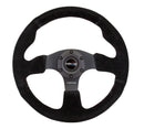 NRG Reinforced Steering Wheel (320mm) Suede w/Black Stitch-1