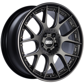 BBS CH-RII 21x10.5 5x112 ET17 CB66.5 Platinum Center Black Rim w/ SS Rim Prot Wheel -82mm PFS Req