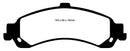 EBC 02 Cadillac Escalade 5.3 (PBR rear caliper) Yellowstuff Rear Brake Pads-3