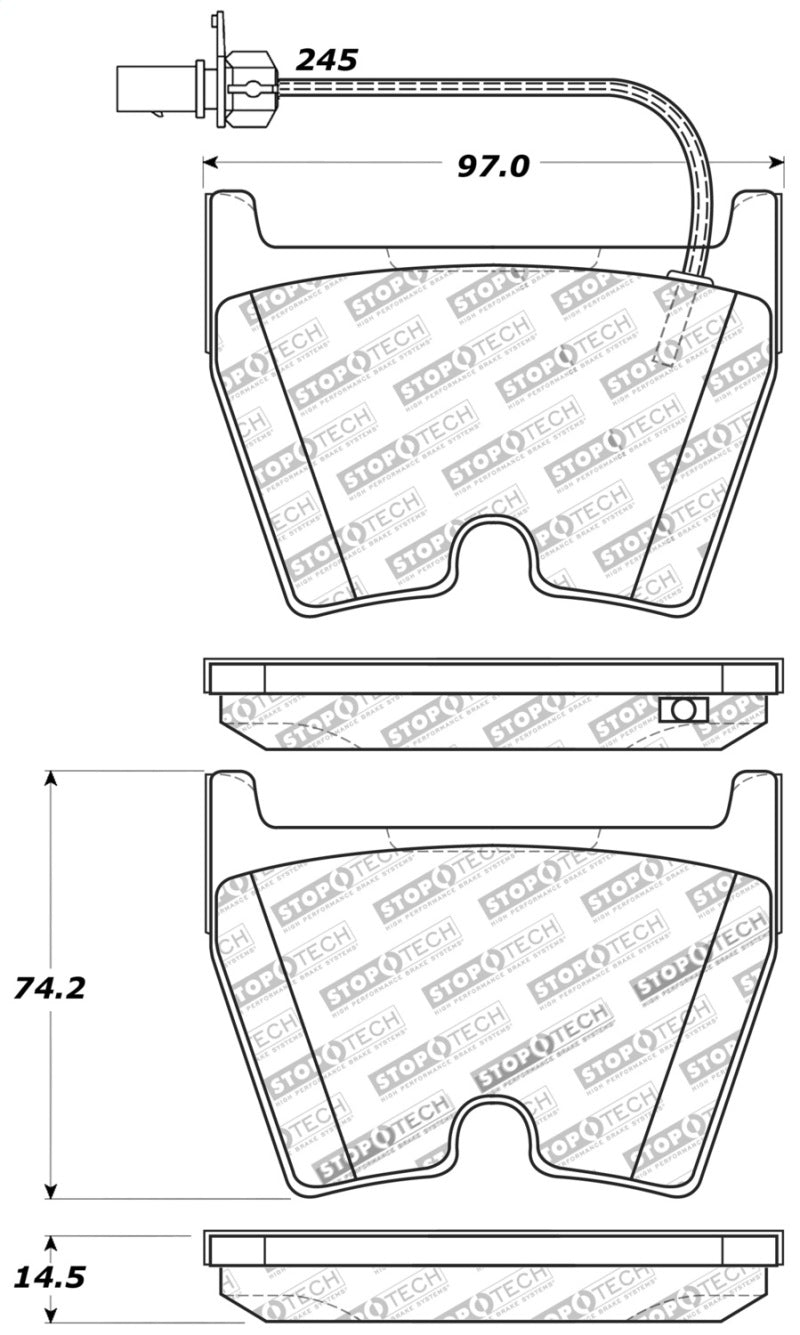 StopTech Performance Brake Pads - 0