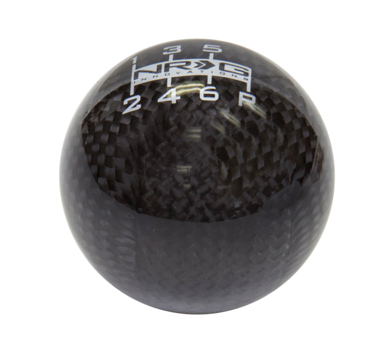 NRG Ball Style Shift Knob For Honda - Heavy Weight 480G / 1.1Lbs. - Black Carbon Fiber - 0