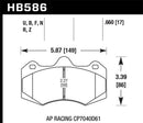 Hawk AP Racing CP7040 Performance Ceramic Street Brake Pads-2