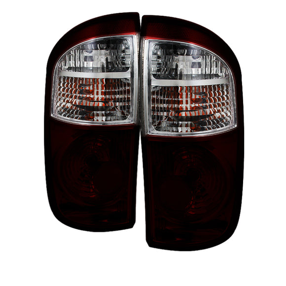 xTune Toyota Tundra Double Cab 04-06 OEM Style Tail Lights Red Smoked ALT-JH-TTU04-OE-RSM