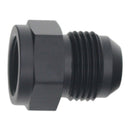 DeatschWerks 8AN Female Flare to 10AN Male Flare Expander - Anodized Matte Black-1