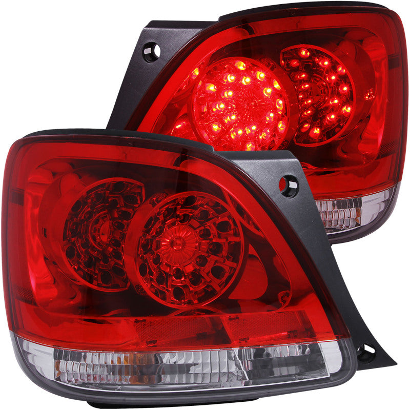 ANZO 1998-2005 Lexus Gs300 LED Taillights Red/Clear - 0