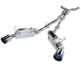 HKS 03-07 G35 Dual Hi-Power Ti Tip Catback Exhaust (SUS304 NO COATING) - 0