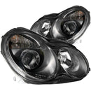 ANZO 2001-2007 Mercedes Benz C Class W203 Projector Headlights Black-1