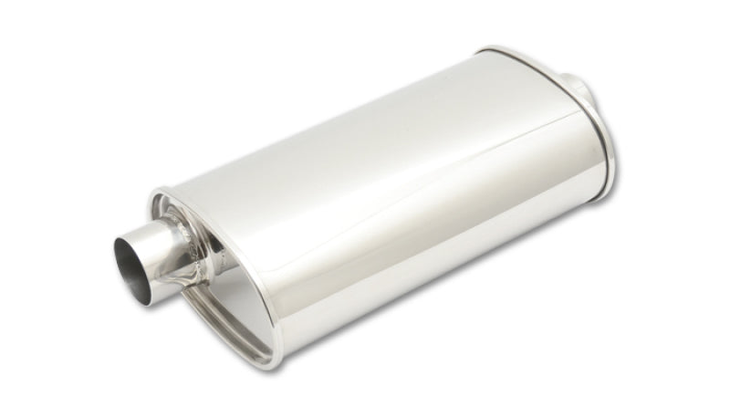 Vibrant StreetPower Oval Muff 5in x 9in x 15in long body 3in inlet I.D. x 3in outlet Offset-Center - 0