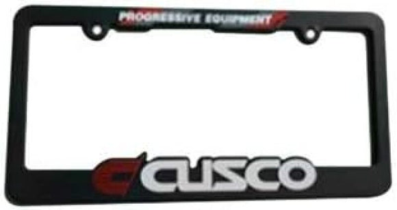 Cusco License Plate Frame Black Usdm Spec Limited