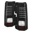 xTune Hummer H3 06-09 ( Non H3T ) LED Tail Lights Black ALT-ON-HH306-LED-BK-1