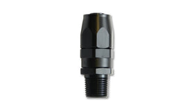 Vibrant -10AN Male NPT Straight Hose End Fitting - 1/2 NPT - 0