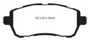 EBC 10+ Ford Fiesta 1.6 (FOR NON-ST/NON-TURBO) Greenstuff Front Brake Pads-4