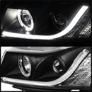 Spyder Chevy Cruze 11-14 Projector Headlights Light Tube DRL Blk PRO-YD-CCRZ11-LTDRL-BK-3